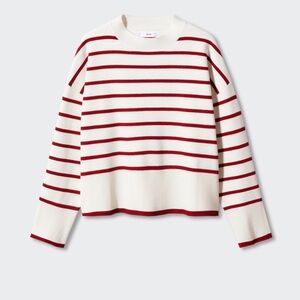 Mango OVERSIZED STRIPED SWEATER size XL